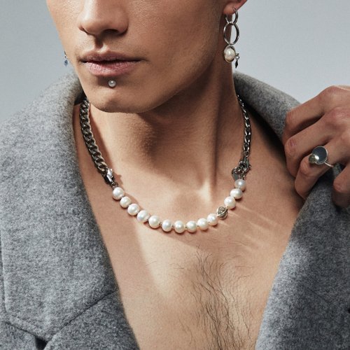 Agaric Garden 波賽頓不鏽鋼珍珠手鍊項鍊 兩用款設計 multifunctionl jewelry