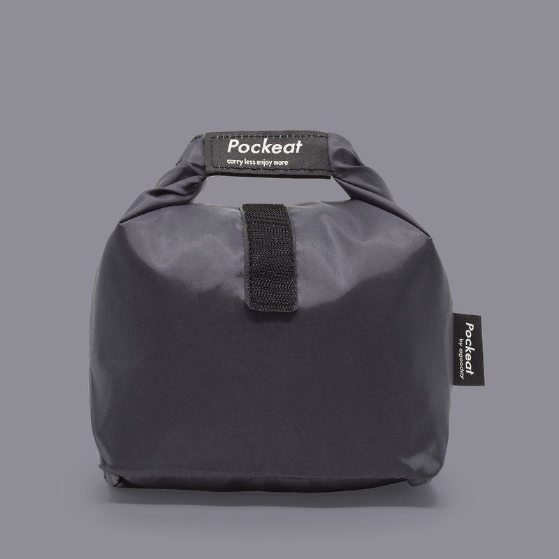 agooday | Pockeat food bag(M) - Shut down black - กล่องข้าว - พลาสติก สีดำ
