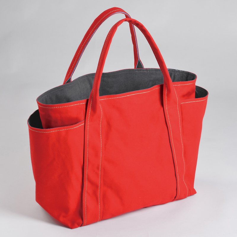 Universal Handbag - Bright Red (Small) - Handbags & Totes - Cotton & Hemp Red