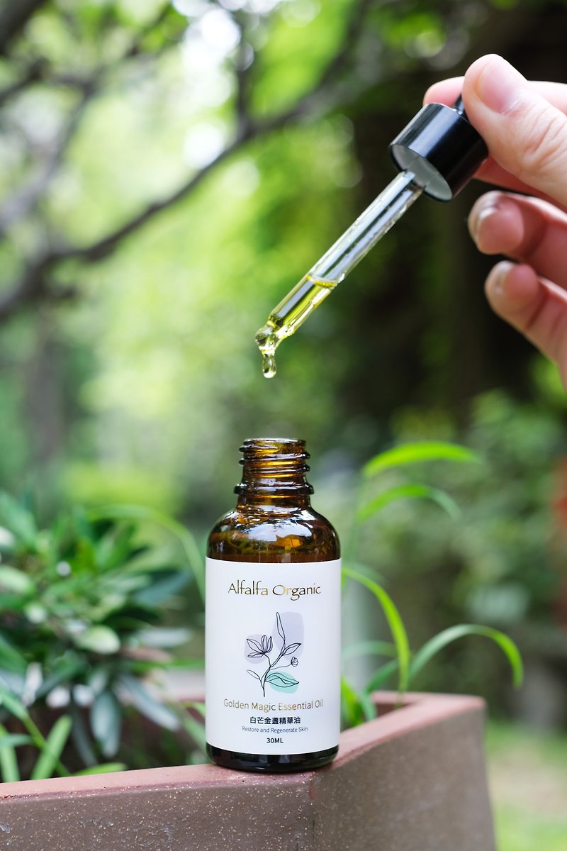【Baimang Calendula Essence Oil】Dry skin savior natural herbal Chinese medicine formula - เอสเซ้นซ์/แอมพูล - สารสกัดไม้ก๊อก 