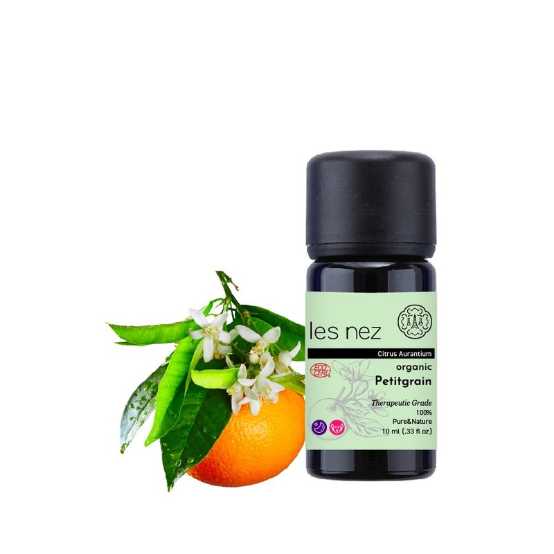 [Les nez scented nose] Natural and organic petitgrain essential oil 10ML - น้ำหอม - น้ำมันหอม สีดำ