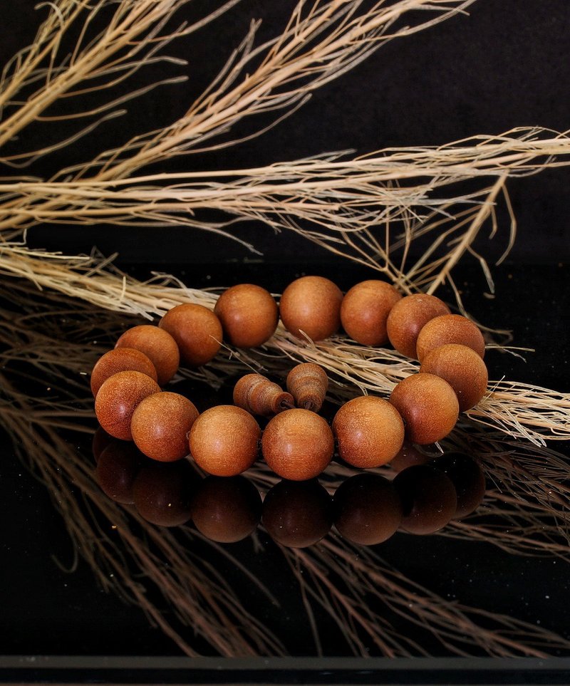 Wood Beads 15mm bracelet - Bracelets - Wood 