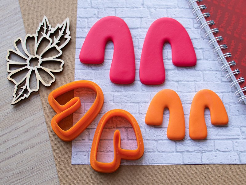 Polymer Clay Cutters Set 30. Asymmetric Couple Cutters - 金工/飾品 - 塑膠 
