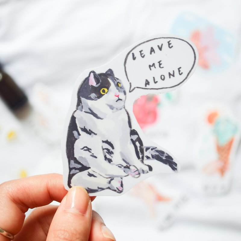 Cat Animals waterproof stickers Buy 3 get 1 laptop sticker decals - สติกเกอร์ - กระดาษ ขาว