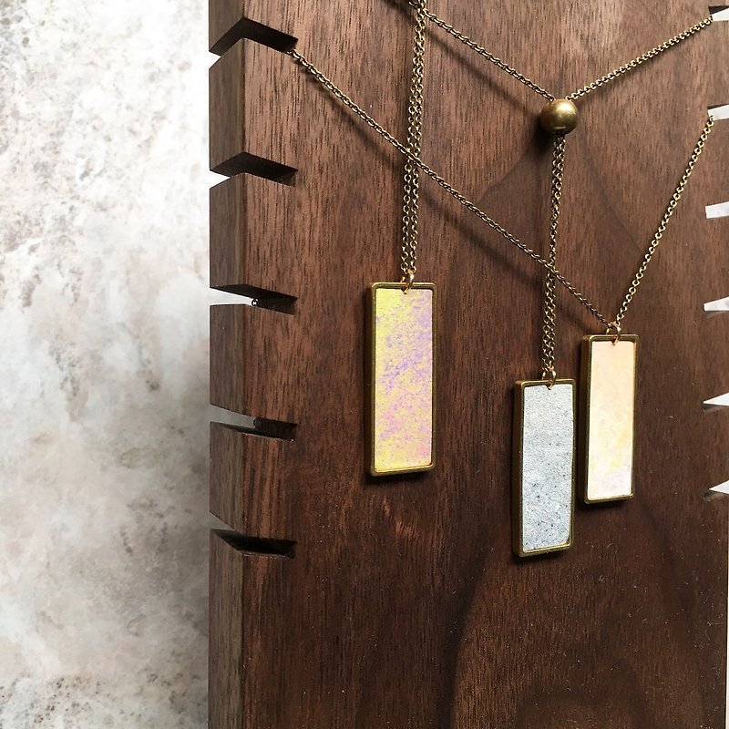 Delusion - long leather enamel beads retractable dual-use necklace - สร้อยคอ - หนังแท้ 