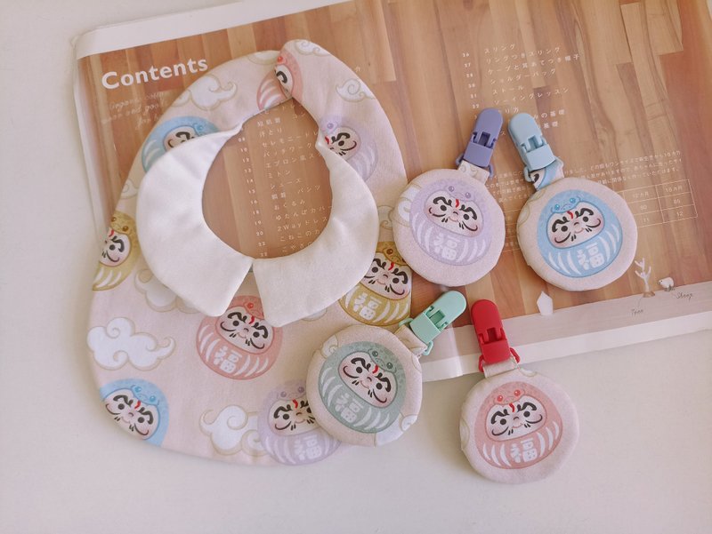 [Shipping within 5 days] Snake Baby Snake Collar Bib Bib Peace Talisman Bag First Year Gift for the Year of the Snake - ผ้ากันเปื้อน - ผ้าฝ้าย/ผ้าลินิน หลากหลายสี