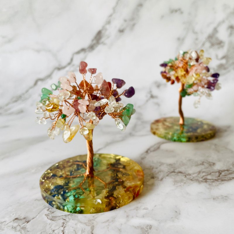 【福利品】 七色水晶樹 底座瑕疵 隨機出貨 - 擺飾/家飾品 - 其他材質 