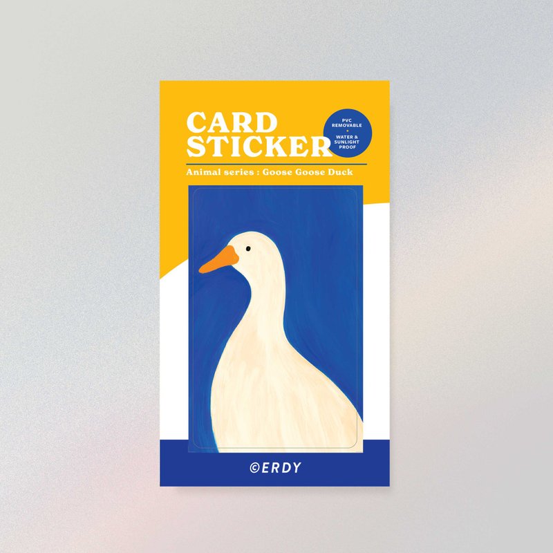 Card sticker | Goose Goose Duck - 貼紙 - 紙 藍色