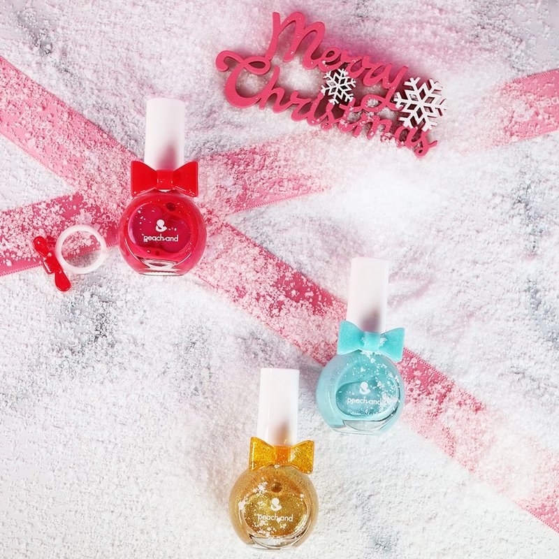 Korea [peachand] children's water-soluble nail polish (with rings) 3-pack-fondant cake - Other - Other Materials Multicolor