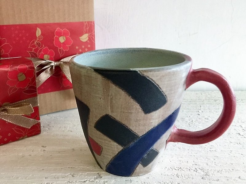 Play color hand made coffee cup _ pottery mug - Mugs - Pottery White