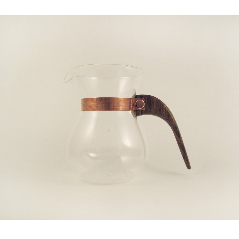 露‧La Rosee/木質手感咖啡壺/第二代/簡約款/黑金檀/需預購 - 咖啡壺/咖啡周邊 - 木頭 紅色