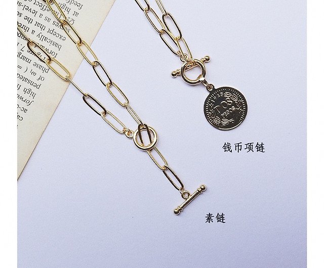 French Coin Necklace – Collarbone Jewelry