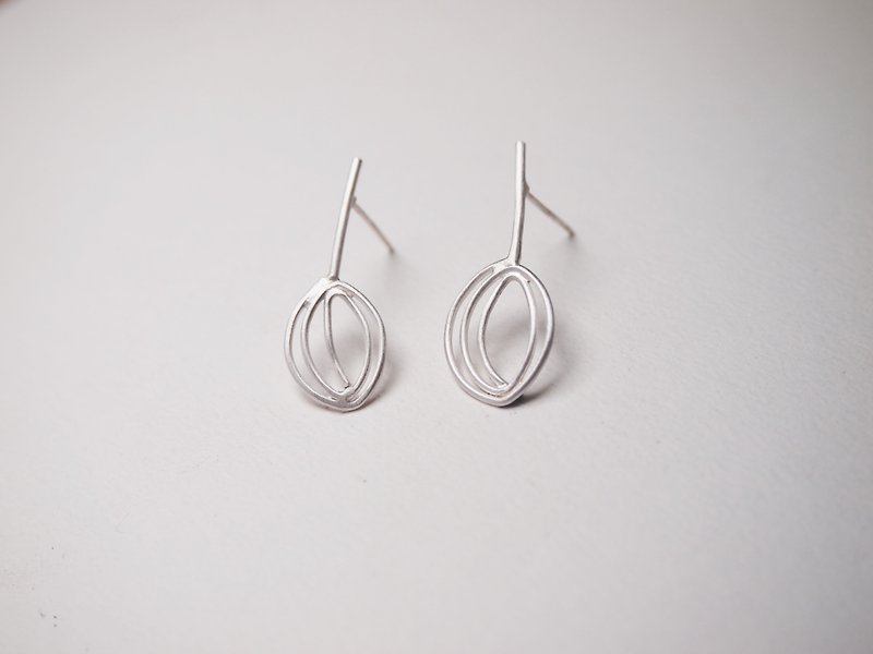 Plant Series  #a179 fruit earring - Earrings & Clip-ons - Silver Silver