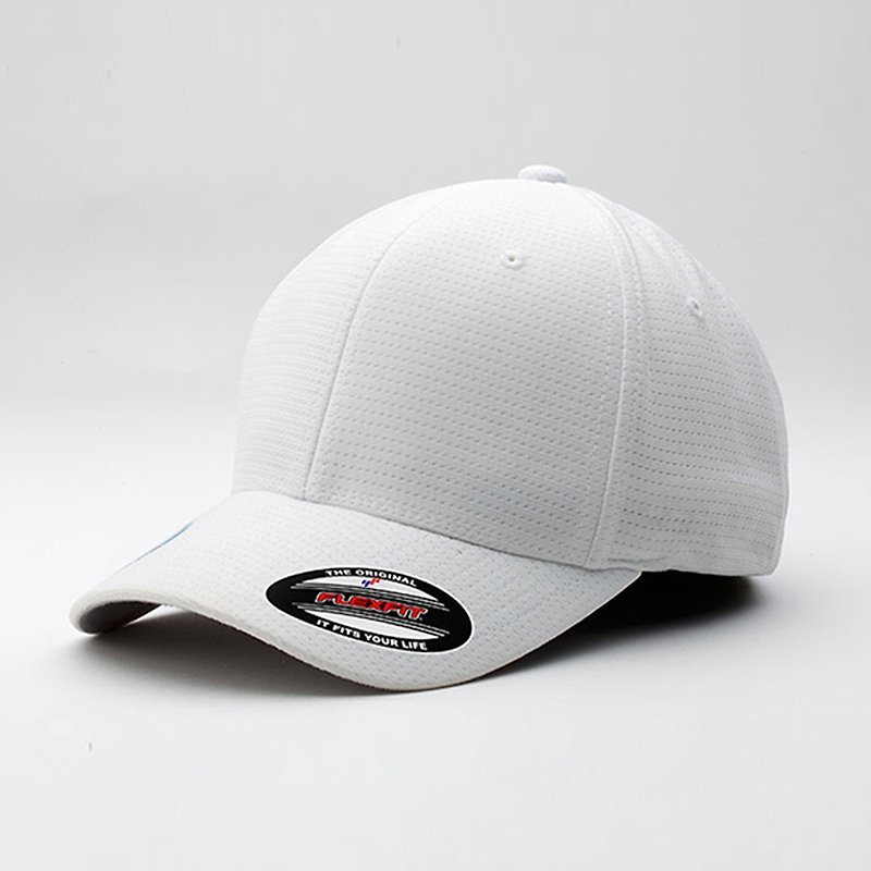 yupoong-flexfit-cool-dry-calocks-tricot ::White:: - หมวก - เส้นใยสังเคราะห์ ขาว