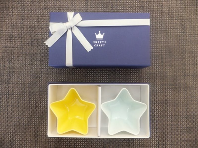 STAR CUP  SET OF 2 pcs.(ORIGINAL GIFT BOX)　　YOU CAN SELECT 2 COLORS - Bowls - Porcelain Multicolor