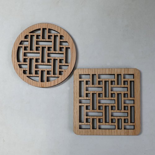 韓流　古民族調コースター 韓国の伝統模様コースター - スデサル(オーク) - ショップ namurangte