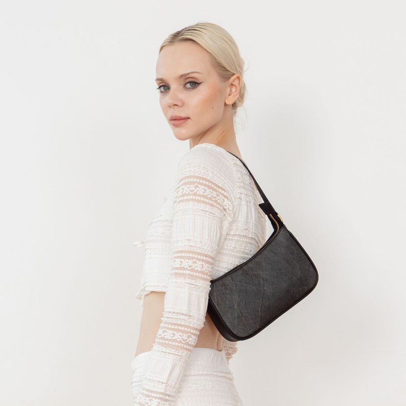 Mila Bag - Black - 其他 - 植物．花 黑色