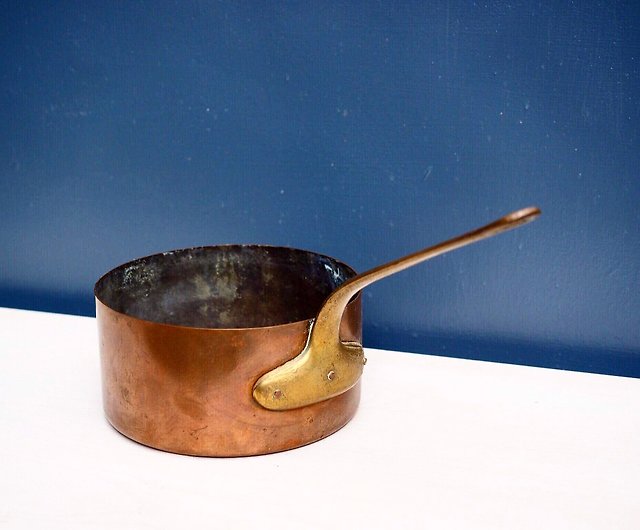 European antique red copper pot red copper pot C - Shop reborn-antique  vintage store Pots & Pans - Pinkoi