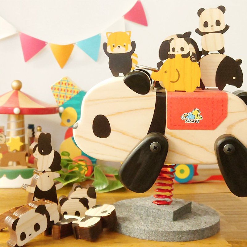 baby panda tsumutsumu - Kids' Toys - Wood Brown