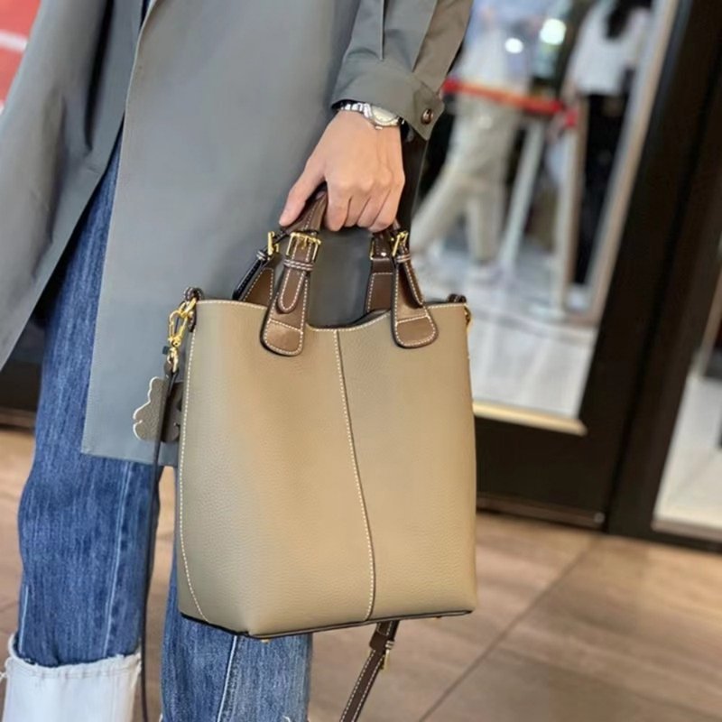 Genuine leather messenger bag shoulder bag luxury handbags bags graduation gift birthday gift - Handbags & Totes - Genuine Leather Gray