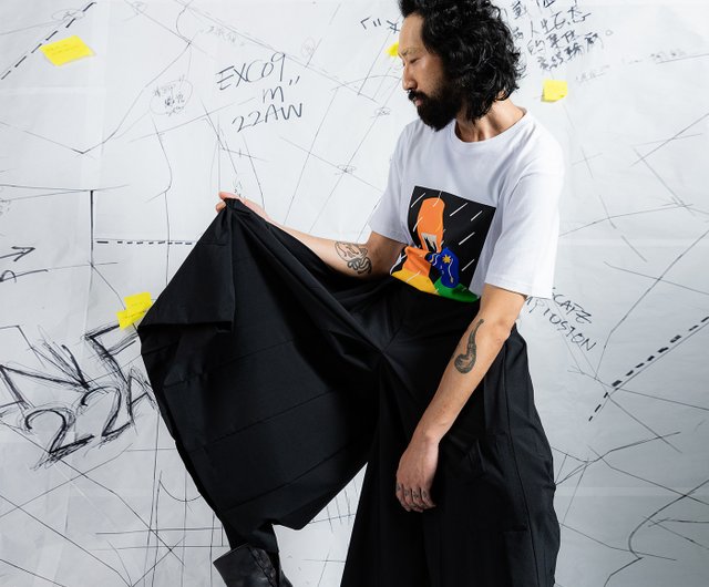 ストフ STOF カラー プリーツ キュロットパンツ ワイドパンツ F 22SS ハイテンションポンチ タックワイドパンツ（72-15PK03-205