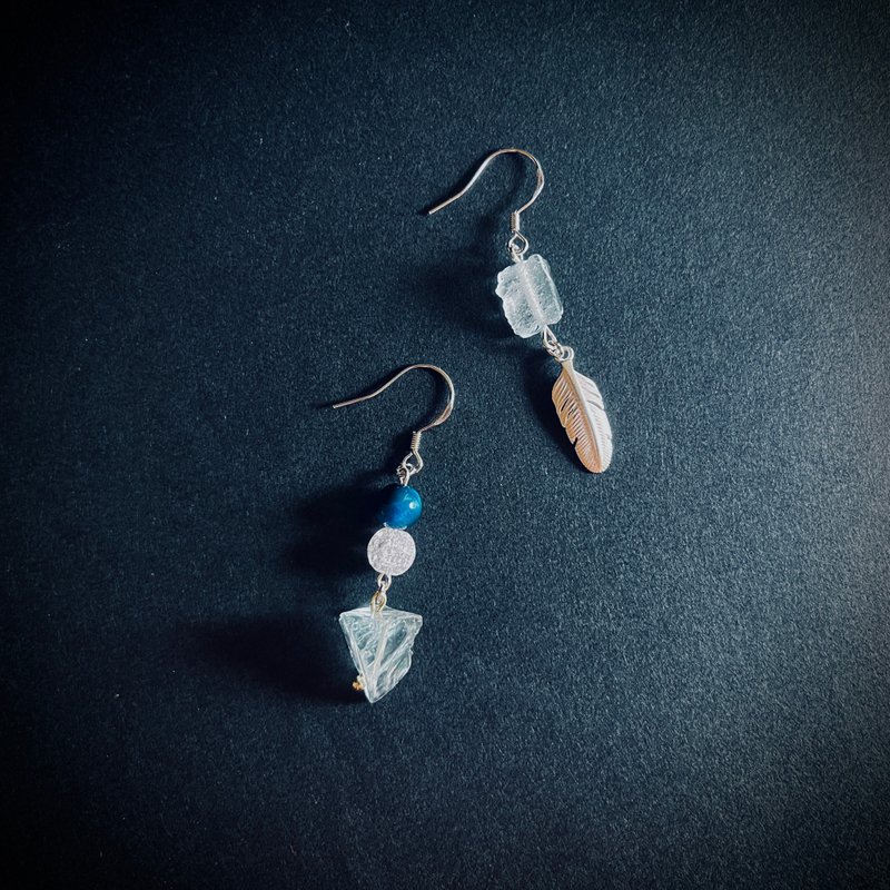 seabird(earrings) - ต่างหู - เงินแท้ สีใส