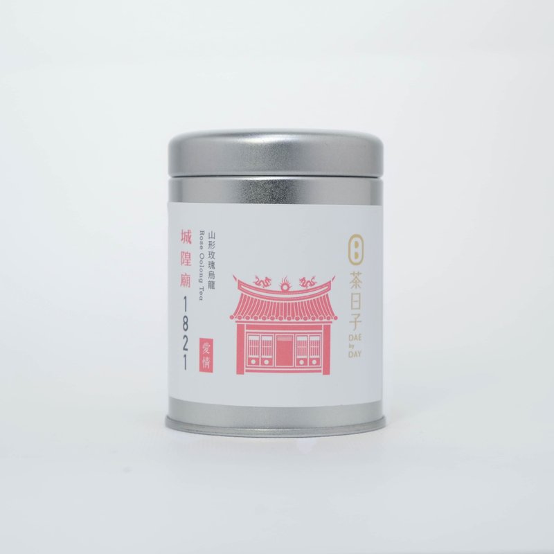 [Tea Bags] Chenghuang Temple 1821 Love Rose Oolong Tea Original Mini Can (7 tea bags/can) - ชา - อาหารสด สีเงิน