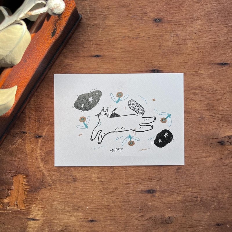 running cat running cat - postcard - การ์ด/โปสการ์ด - กระดาษ 