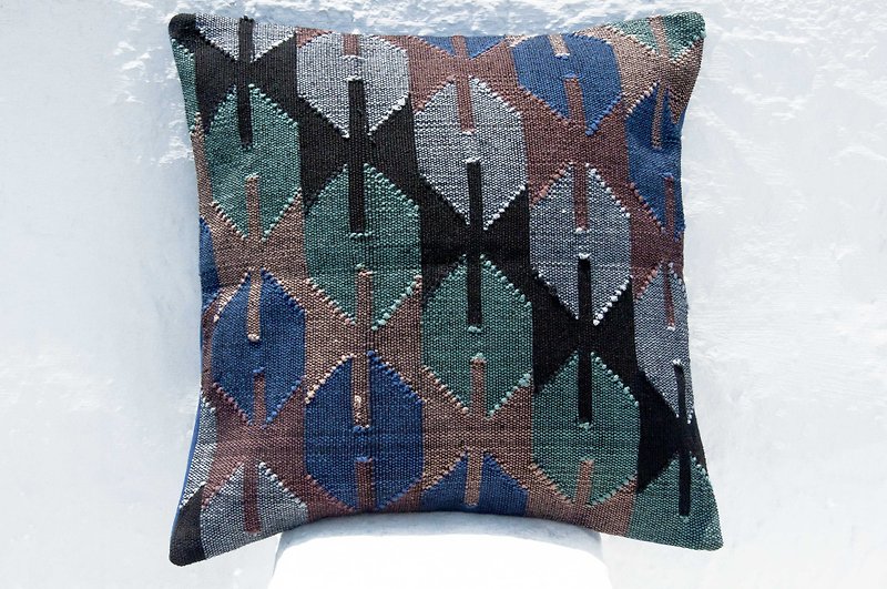 Hand-woven woven pillowcase cotton pillowcase woven hug pillowcase handmade pillowcase - Sala Desert - Pillows & Cushions - Cotton & Hemp Multicolor