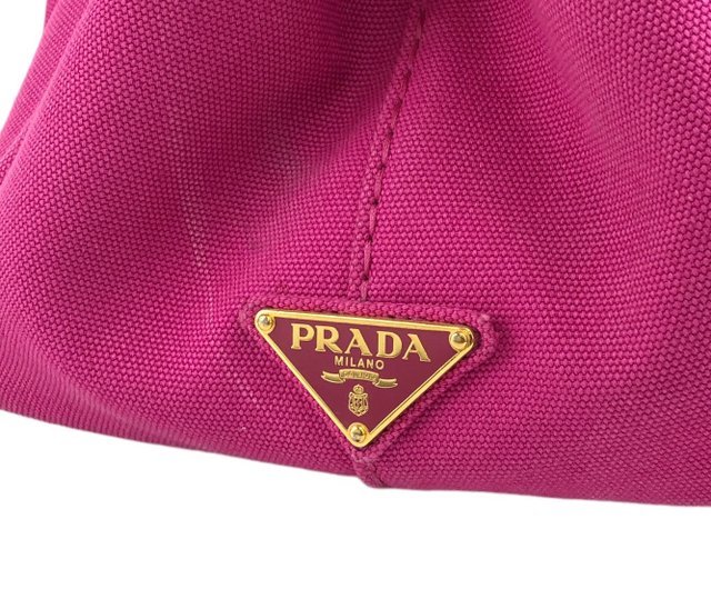 PRADA カナパ ピンク ショルダーバッグ