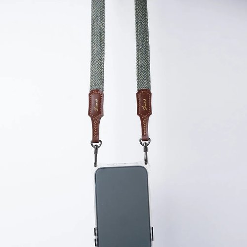 Jouer，最好的旅伴 雙扣背帶-舒適1.8cm-文藝青年-經典人字紋