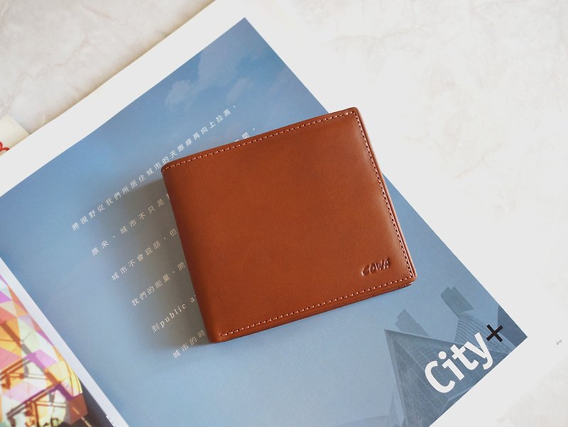 Classic short clip - Wallets - Genuine Leather Brown