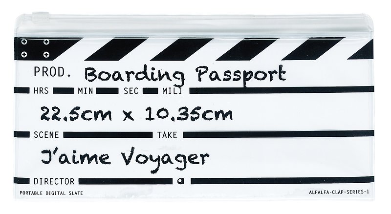 Director clap Long Boarding passport(White) - ที่เก็บพาสปอร์ต - พลาสติก 