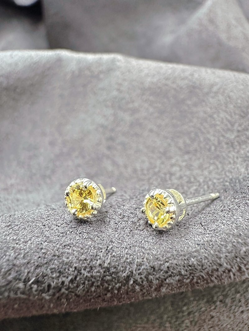 Golden Dream Earrings_Golden Stone and Soul Gemstone Gemstone - ต่างหู - เครื่องประดับ 