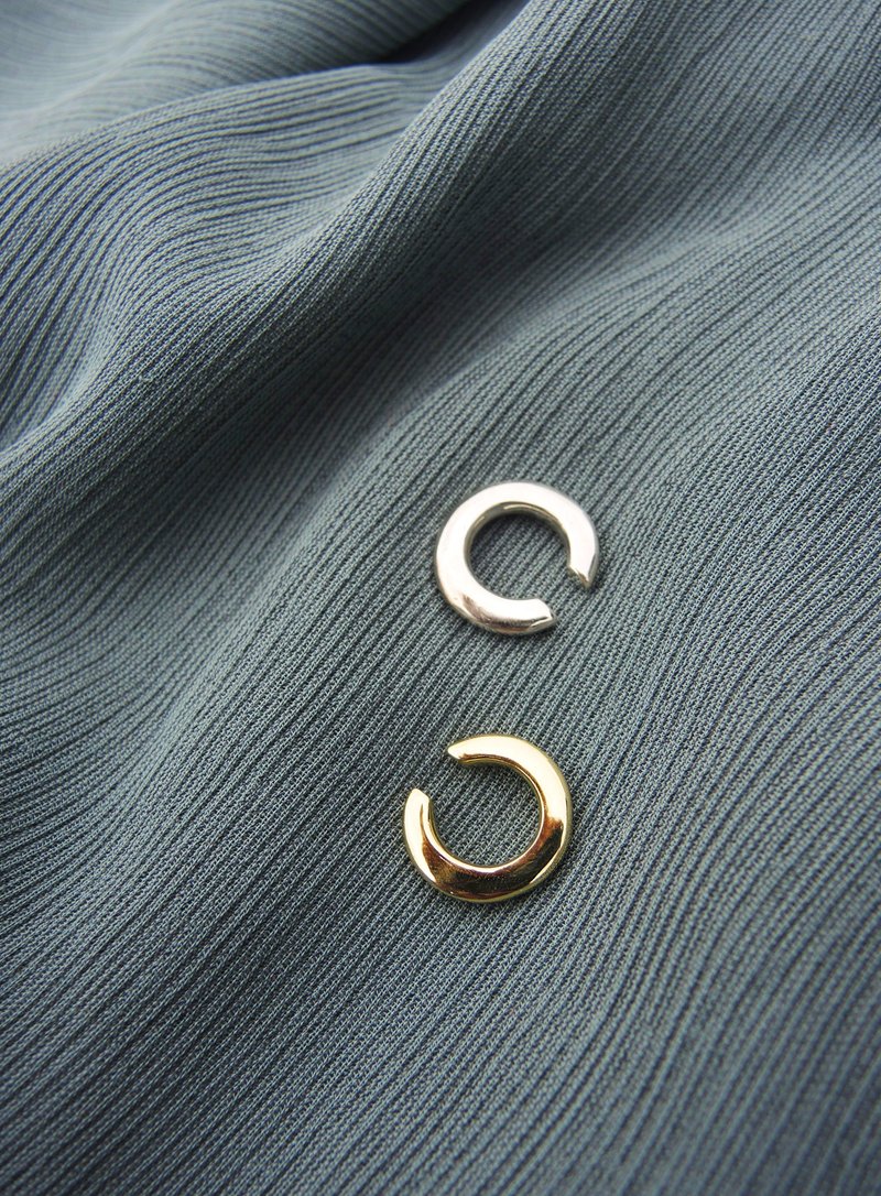 aBout Line 07 Clip-On - Earrings & Clip-ons - Sterling Silver 