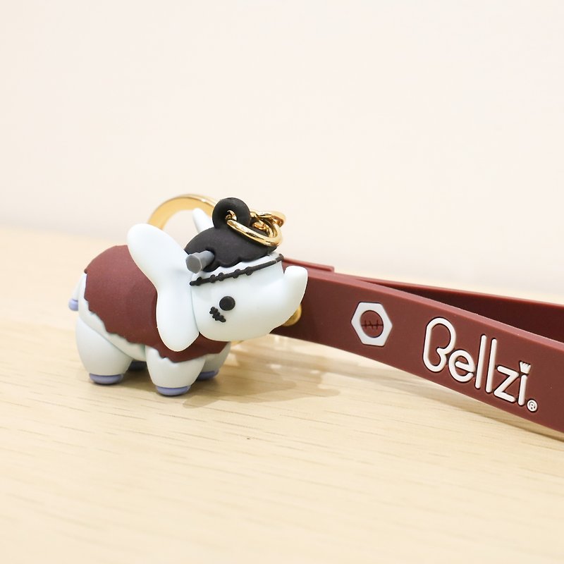 Bellzi | Halloween Phanti Figure Keychain - ที่ห้อยกุญแจ - ซิลิคอน สีนำ้ตาล