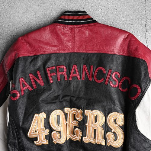 ビンテージ サンフランシスコ フォーティナイナーズ レザー