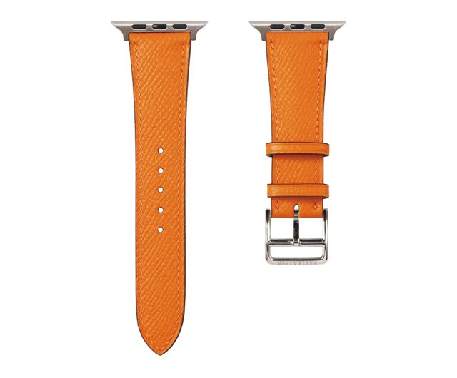 ORANGE HANDMDE GENUINE ALLIGATOR CROCODILE LEATHER BELT FOR HERMES