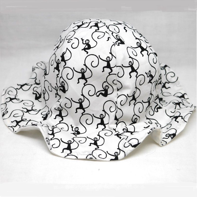 Tulip hat / monkey - 嬰兒帽子/髮帶 - 棉．麻 白色