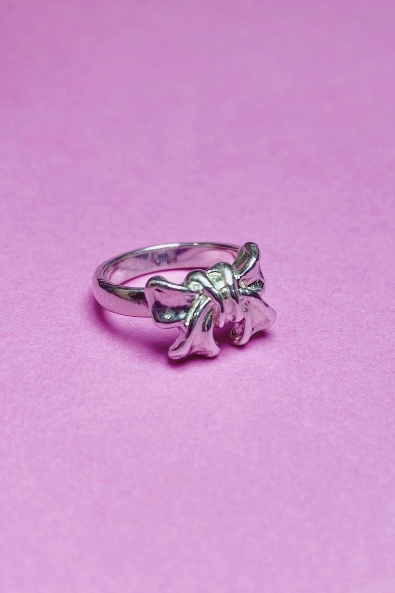 Sweet gift・bow ring - General Rings - Sterling Silver Silver