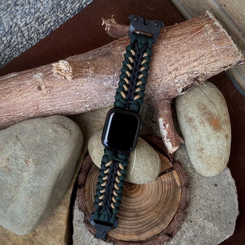 傘繩手作 客製化 傘繩錶帶 Apple Watch, G-Shock, Garmin 伊達者 - 錶帶 - 尼龍 