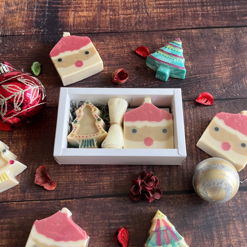 聖誕節獻禮 手工皂禮盒 - 肥皂/手工皂 - 其他材質 紅色