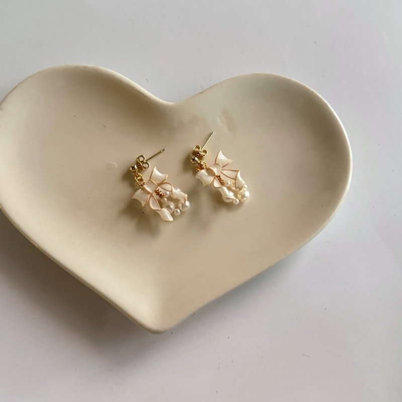 訂製永恆之結 - 耳環/耳夾/耳骨夾 - 樹脂 