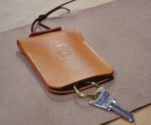 Personalized Key Case for Purse Leather Key Pouch With 