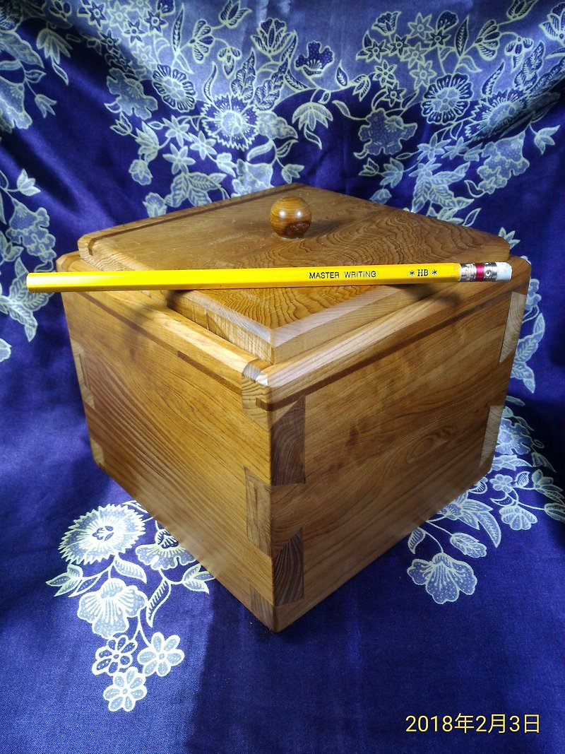 ~Old material and new work~Taiwan tenon joint cypress wood box (G) - Storage - Wood 