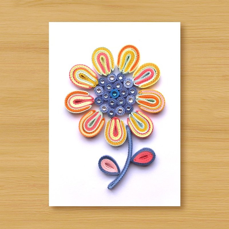 Handmade Roll Paper Card _ Flower_C2 ... Mother Card, Valentine Card - Cards & Postcards - Paper Pink