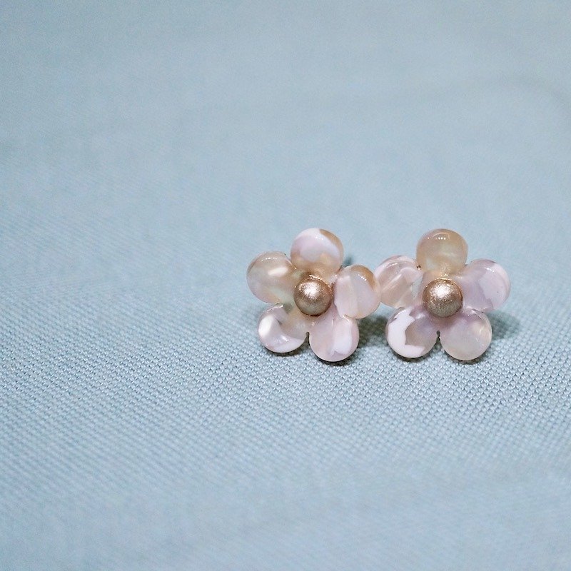 ITS-241 [Earrings series · cherry blossoms] fantasy pink flower earrings earrings Valentine's Day gift - Earrings & Clip-ons - Acrylic Pink