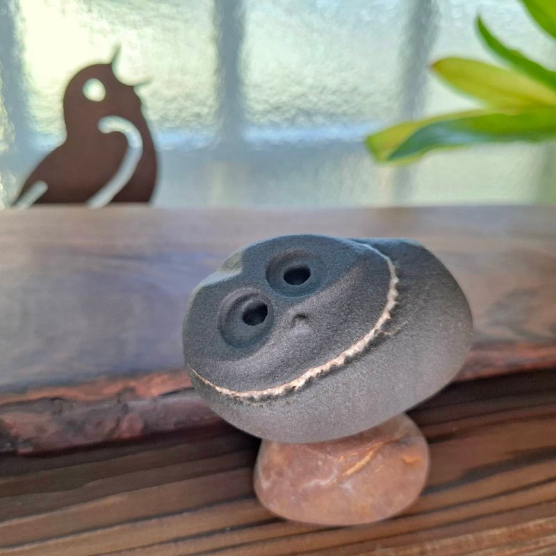 石雕貓頭鷹系列- 1號 療癒系手作文創擺飾 - 公仔/玩偶 - 石頭 