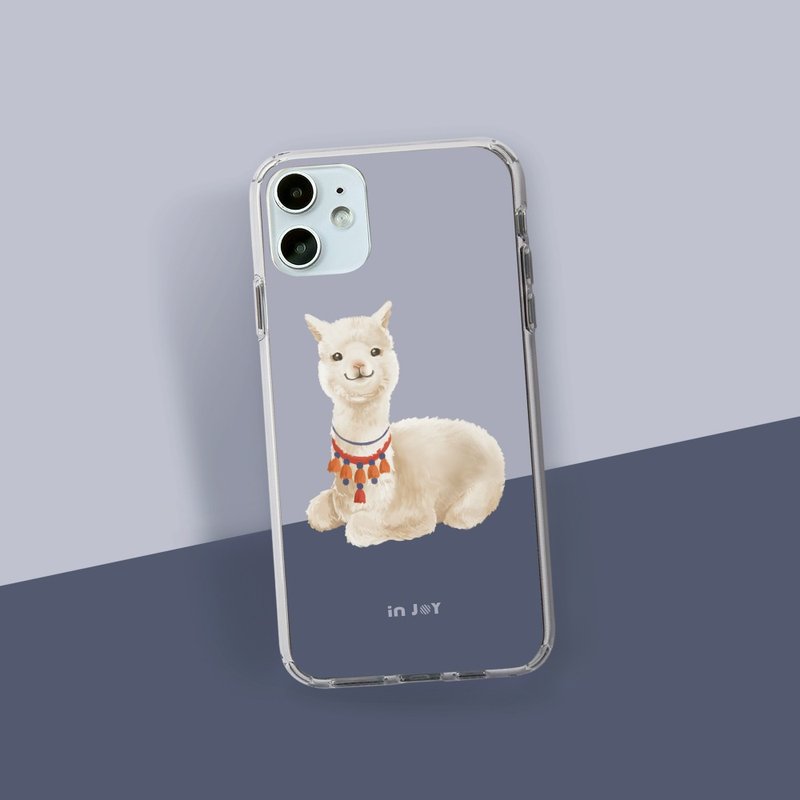 Alpaca, iPhone case for 15,14, 13, 12, 11,SE3 case - Phone Cases - Plastic Transparent