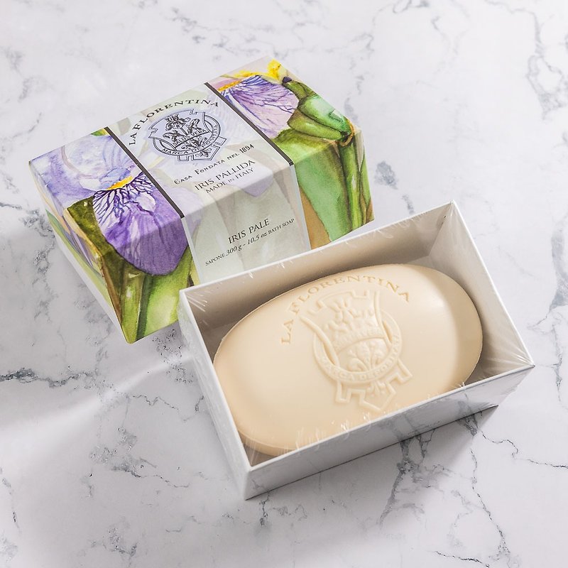 【Dianhua Coupon】Italian Handmade Scented Soap 300g-Elegant Iris - Soap - Other Materials Purple